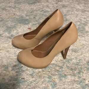 Aldo tan leather heeled shoes